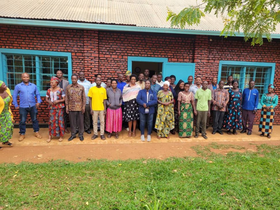 Group photo from a couples training in Bugesera
