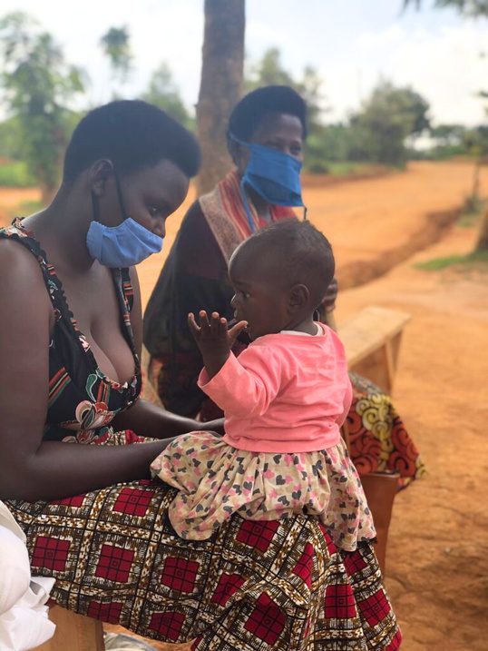 An adolescent mother participating in our GlobalGiving project in Bugesera